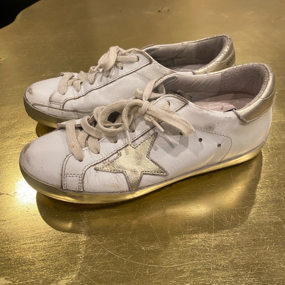 GOLDEN GOOSE Superstar sneakers . White and Gold. Size 36. - Picture 8 of 8
